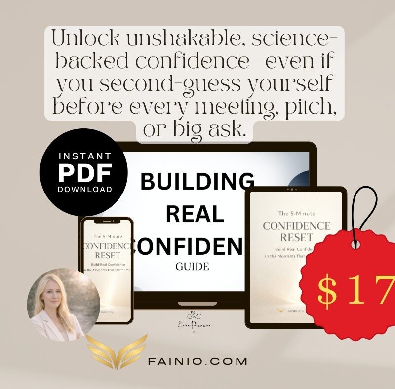 5-minutes confidence reset, building real confidence guide